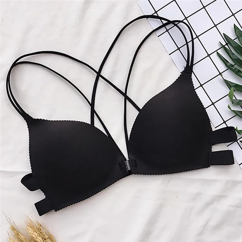 Sports Bra Brasier Muje Biustonosz Women Sexy Wireless Bra Top Vest Breathable Chest Pad Wearing Sports Underwear 2018 New