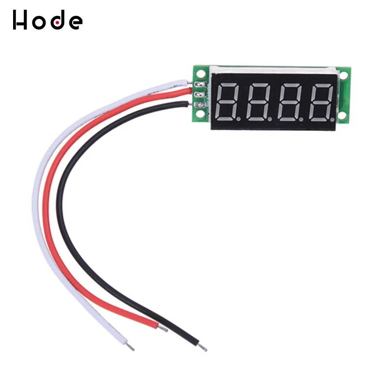 Мини 0,36 дюймов постоянного тока 0-33 V 4 Бит Цифровой синий светодиодный Дисплей Панель Напряжение вольтметр тестер