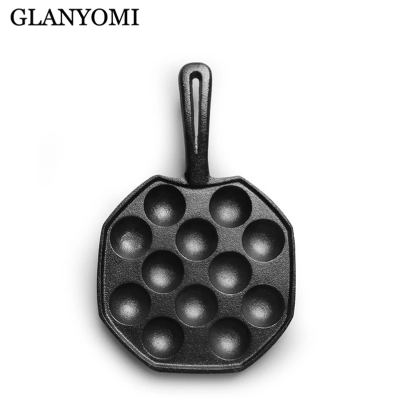 

12 Cavities Takoyaki Pan Takoyaki Maker Octopus Small Balls Baking Pan Home Cooking Tools Kitchenware Supplies