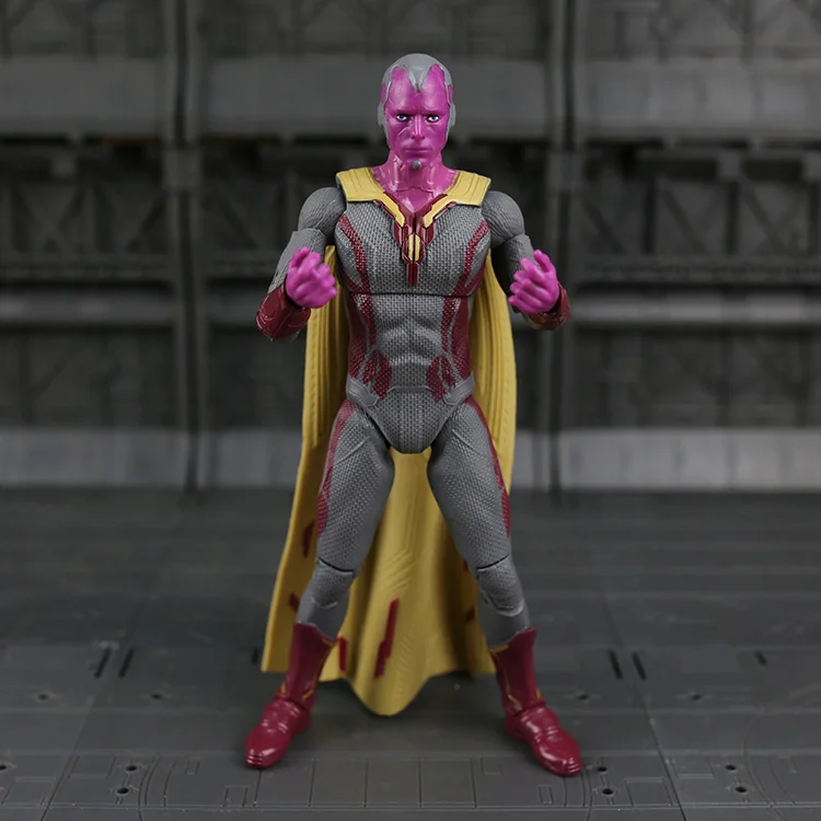 17 см/6,5 дюйма фигурка Marvel Vision Мститель эра Альтрона Капитан Америка военная форма игрушка-Супергерой модель
