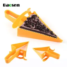 Редактировалось baosen 1 шт. треугольный торт резак пластиковый нож для торта разделитель Резак пресс-форм лопатка для торта Формы для выпечки кухонная утварь