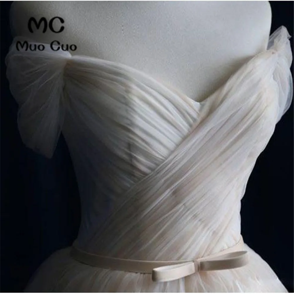 Ball Gown Tulle Sweetheart Lace up Bowknot Wedding Dresses3