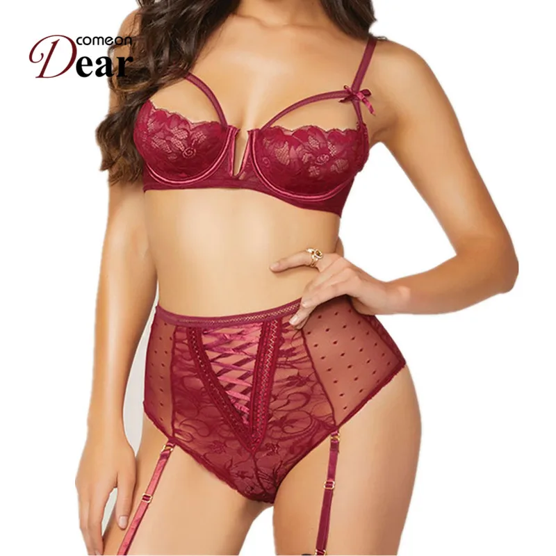Comeondear Open Cup Bra Plus Size Erotic Lingerie Sets Lace Nightgowns Sexy Bra Panty Womans Lingerie And Exotic Sets RK80646 Comeondear Open Cup Bra Plus Size Erotic Lingerie Sets Lace Nightgowns Sexy Bra Panty Womans Lingerie And Exotic Sets RK80646