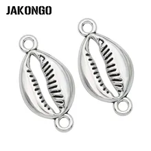 JAKONGO, античное серебряное покрытие, фотоэлемент для изготовления ювелирных изделий, аксессуары для браслетов, DIY 28x14 мм 10