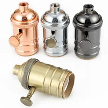 E27 Алюминий патрон лампы База подвесной светильник розетка антикварные ретро Винтаж винт потолочный светильник адаптер