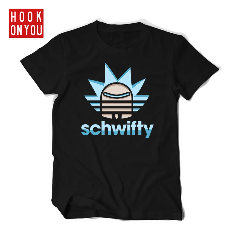

Rick and Morty schwify T shirt 2019 New Anime Style Cotton tshirt O-Neck Short Sleeve T-Shirt Homme Rick Morty schwifty tees