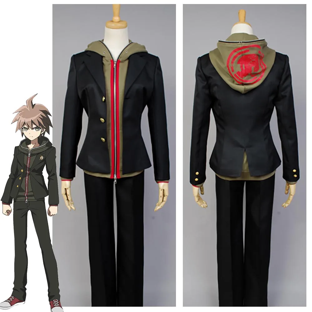 Аниме Danganronpa Makoto Naegi косплей костюм полный комплект Хэллоуин Карнавальный для