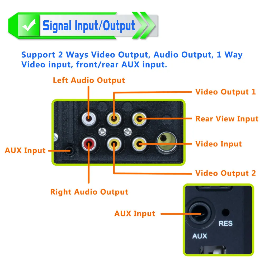 

FM/AM/RDS Steering Wheel Remote Control Bluetooth TF/USB/AUX Multimedia Player Video Player Car MP5 Player Automotive