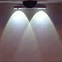 Dimmable/N 2 W/6 W светодиодный Настенный бра лампа вращающийся вверх/вниз светильник диско гостиная лобби отеля