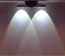 Dimmable/N 2W/6W LED Wall Sconce Lamp Rotatable Up/Down Light Fixture Disco Living Room Hotel Lobby