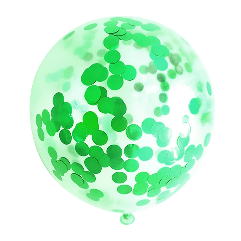 10 шт./лот ясно воздушные шары Gold Star конфетти из фольги прозрачные воздушные шары счастливый день рождения, детский душ Свадебная вечеринка украшения - Цвет: Зеленый