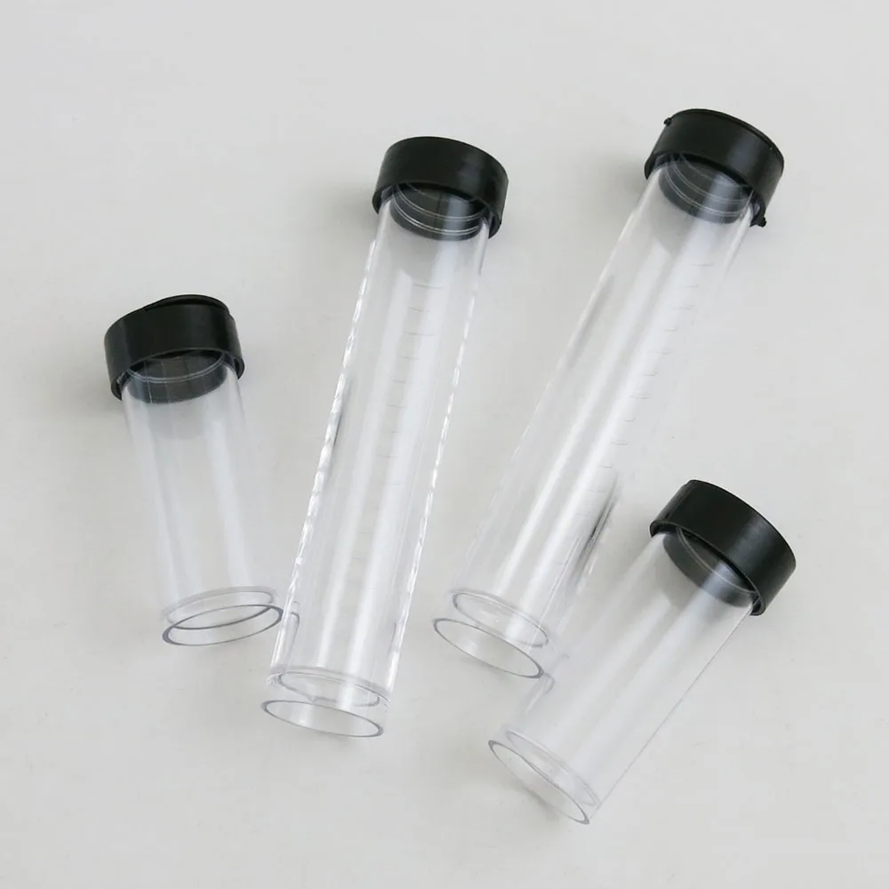 Пластиковые пробирки PE 360x10 ml 20 ml с черной пробиркой лаборатория жесткий образец контейнер прозрачная упаковка флаконов женские