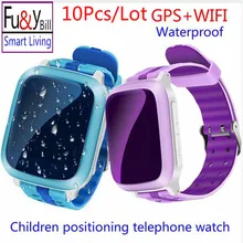 (10Pcs/Lot)Smart Phone GPS Watch Children Kid Wristwatch DS18 GSM GPS WiFi Locator Tracker Anti-Lost Smartwatch Child PK Q80 Q90