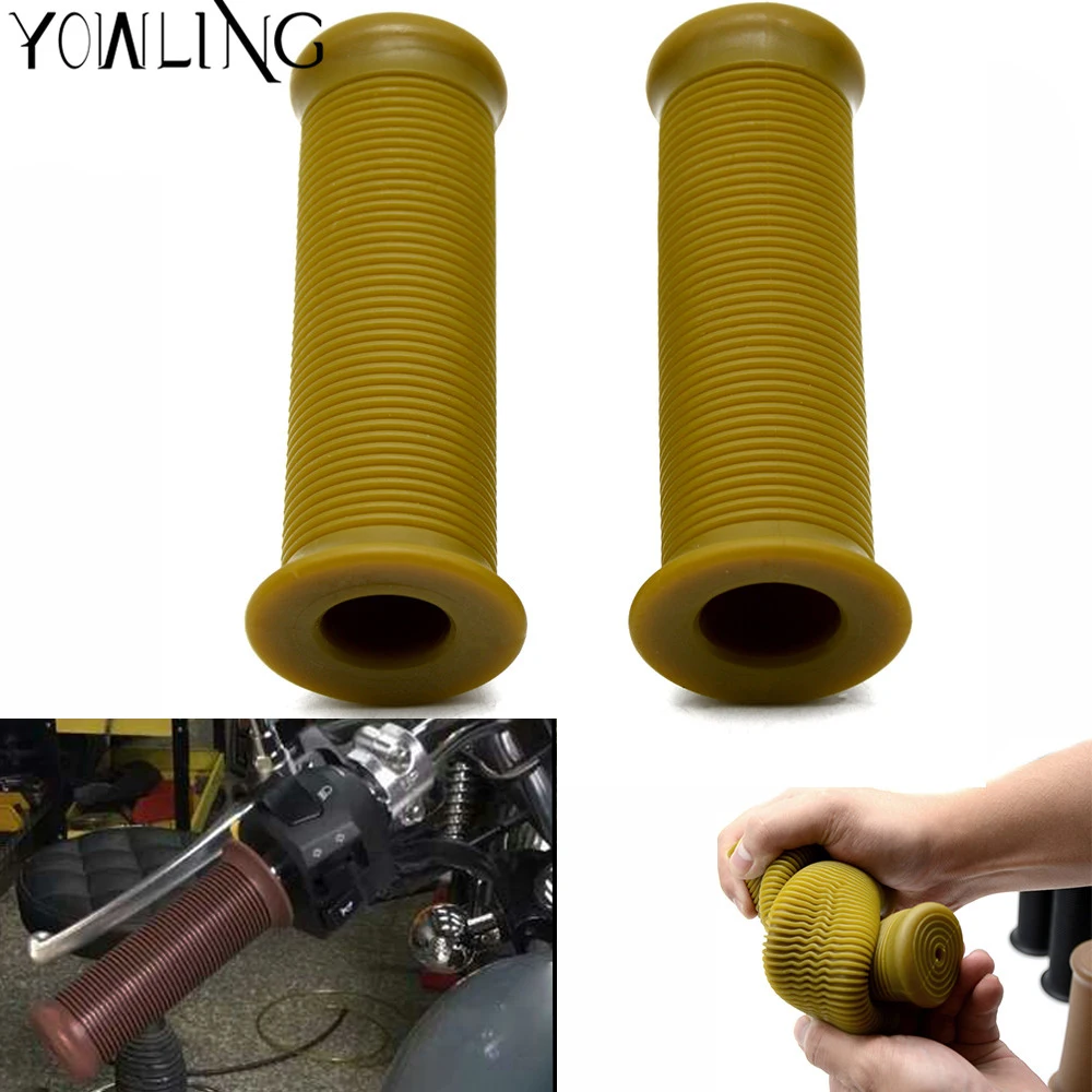 Vintage Handle Grip Motorcycle High Quality Protaper Dirt Pit Bike Motocross 22MM Handlebar Rubber Gel Hand Grips Brake Hands