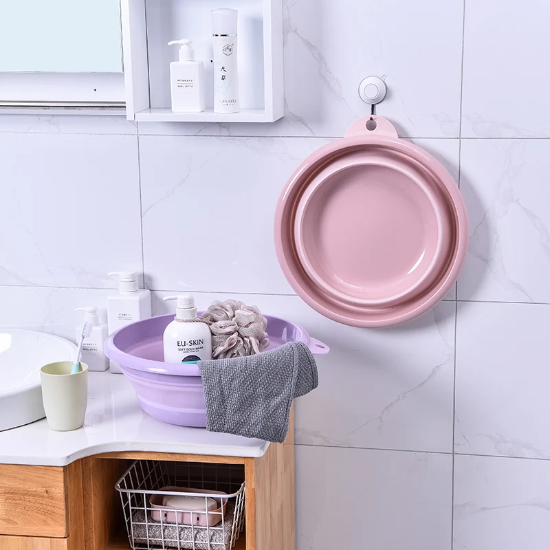 Портативный пластиковый складной умывальник прочный экологичный Непрозрачный умывальник пластиковое ведро для наружного кемпинга кухни ванной комнаты