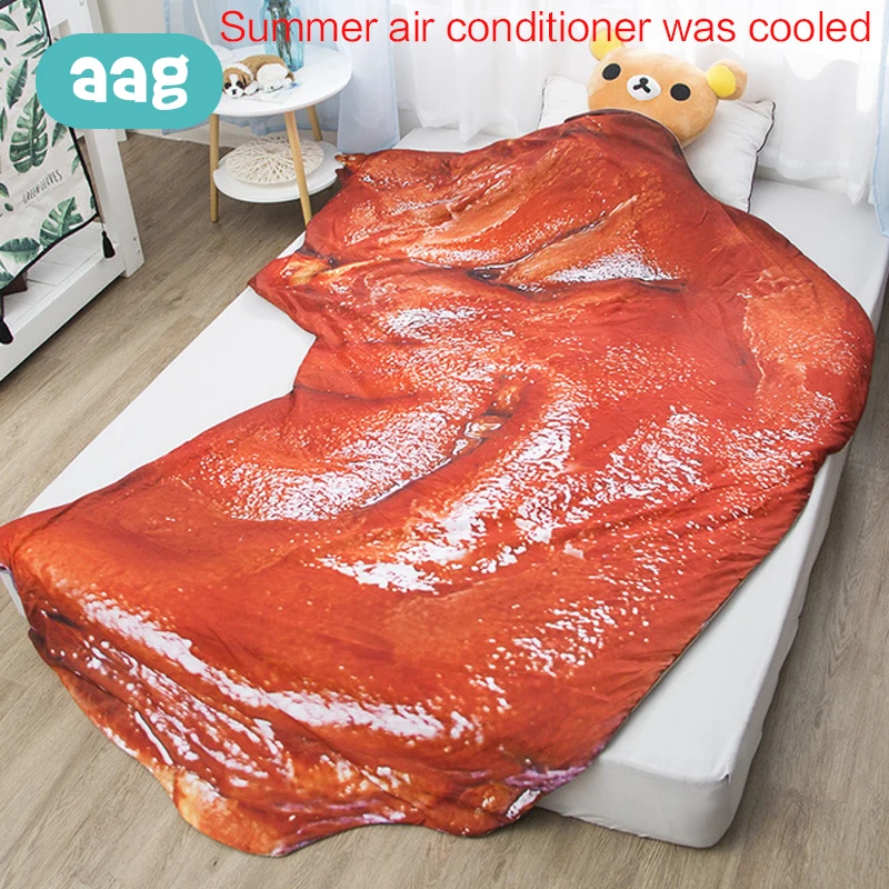 

AAG Baby Air Conditioning 3D Quilt Child Summer Cool Quilt Lifelike Active Printing Comfortable Bed Kids Cartoon Print Quilts 40