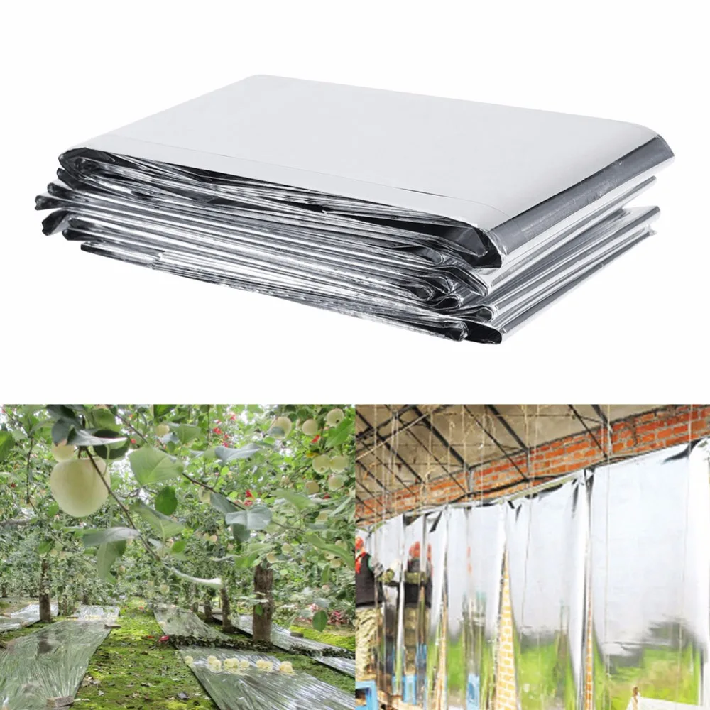 

210 x 120cm Silver Plant Reflective Film Garden Tool Greenhouse Grow Light Garden Accessories