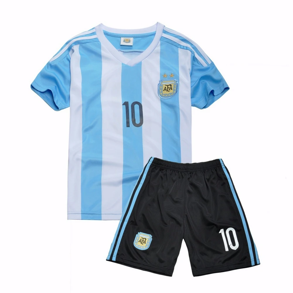 サッカー ユニフォーム安い メッシ子供服中国アルゼンチン子供スポーツ赤ちゃん サッカー キッド シャツ プレーヤー番号10 ベビー服 Shirt Usb Clothes Carnivalclothes Match Aliexpress