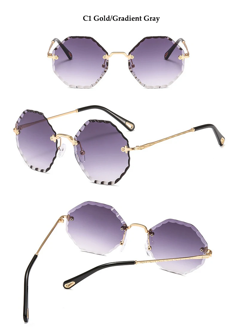 Новинка оправы Восьмиугольные солнцезащитные очки Для женщин от известного бренда, женские коричневые солнцезащитные очки Цвет затемненные роскошные круглые солнцезащитные очки UV400
