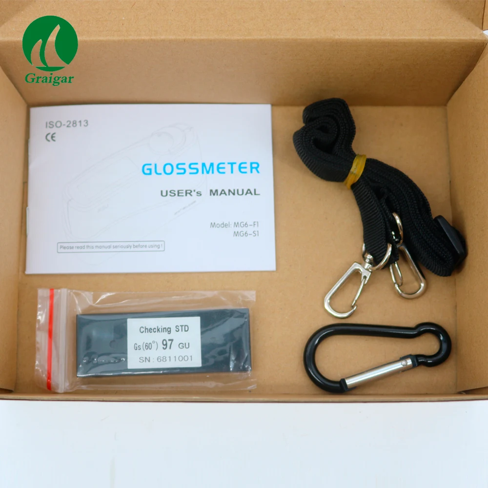 MG6-S1 Digital Gloss Meter 60 Incidence Angle Measuring Range 0~199 Glossmeter