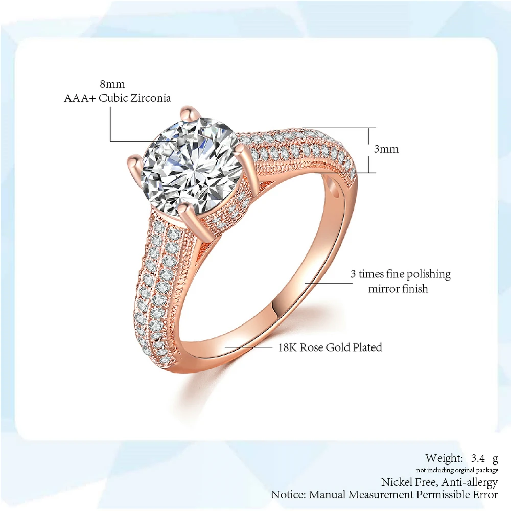 ZHOUYANG, кольцо для женщин, высокое качество, классическое, розовое золото, серебро, цвет, кубический цирконий, свадебное, австрийские кристаллы, мода R222 R207