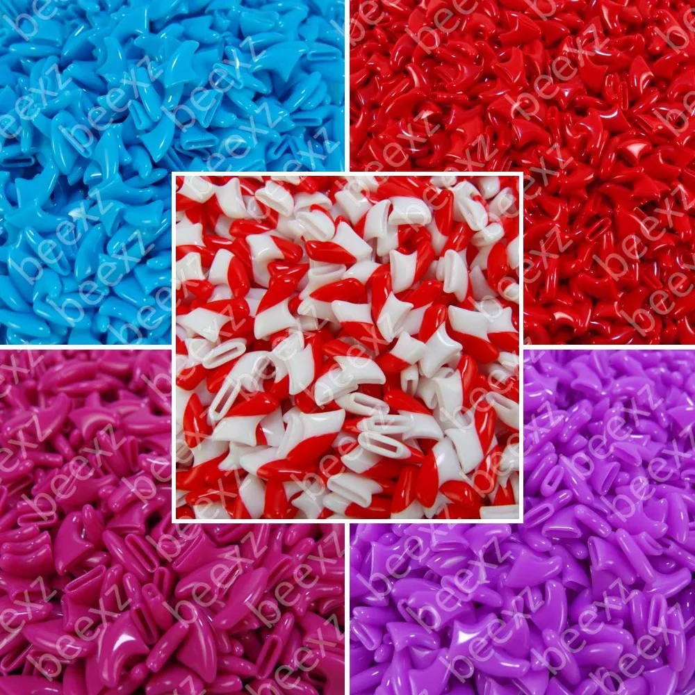 100pcs Soft Nail Caps for Cats + 5x Adhesive Glue + 5x Applicator /* XS, S, M, L, cover, cat, paw, claw, zot */ 3