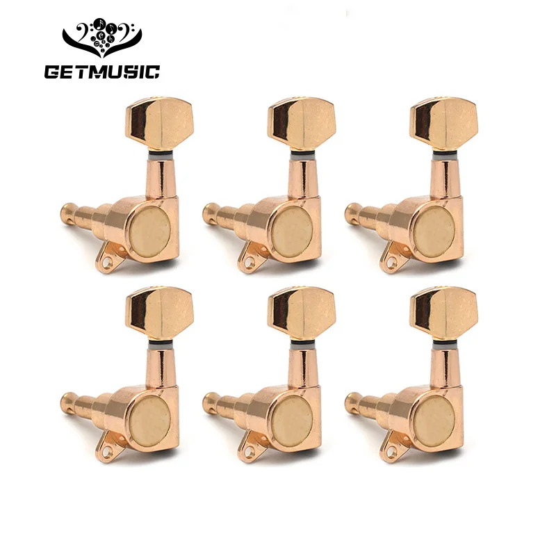 

6PCS Guitar Tuning Pegs Tuner Machine Heads FD Logo tuning peg machine head Chrome-Gold-Black Free shipping