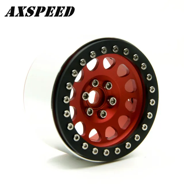 Special Price #1 #2 1/10 Beadlock 2.2 inch Alloy Wheel Rims Width 35mm For Wraith RC Rock Crawlers