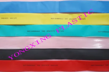 

6Meter/set 30mm heat shrink tubing red yellow blue green black transparent each 1 meter shrink ratio 2:1
