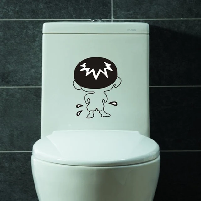 funny bathroom stickers toilet sticker 3d wall stickers fridge wall