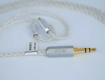 

Rose Top Hand-made 4 Cores 5N Copper Plated Silver Upgrade Line for Shure SE535 SE215 SE846 UE900 DZ7 DZ9 LZ A3s MMCX Cable