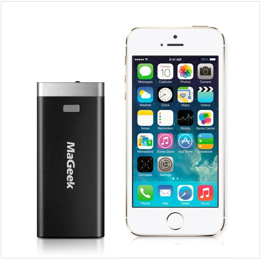 MaGeek Power Bank 6400mAh External Backup Battery Portable  for iPad iPhone Samsung HTC LG Cell Phones external battery
