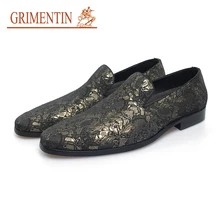 GRIMENTIN/мужская повседневная обувь ручной работы; Цвет хаки; Лоферы без застежки