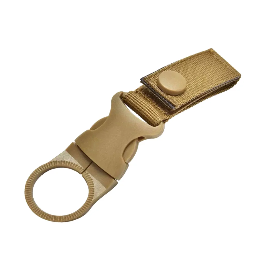 Outdoor Carabiner Nylon Key Hook Molle Webbing Buckle Strap Hanging Belt Buckle Water Bottle Holder 14.5 x 2.5 cm 
