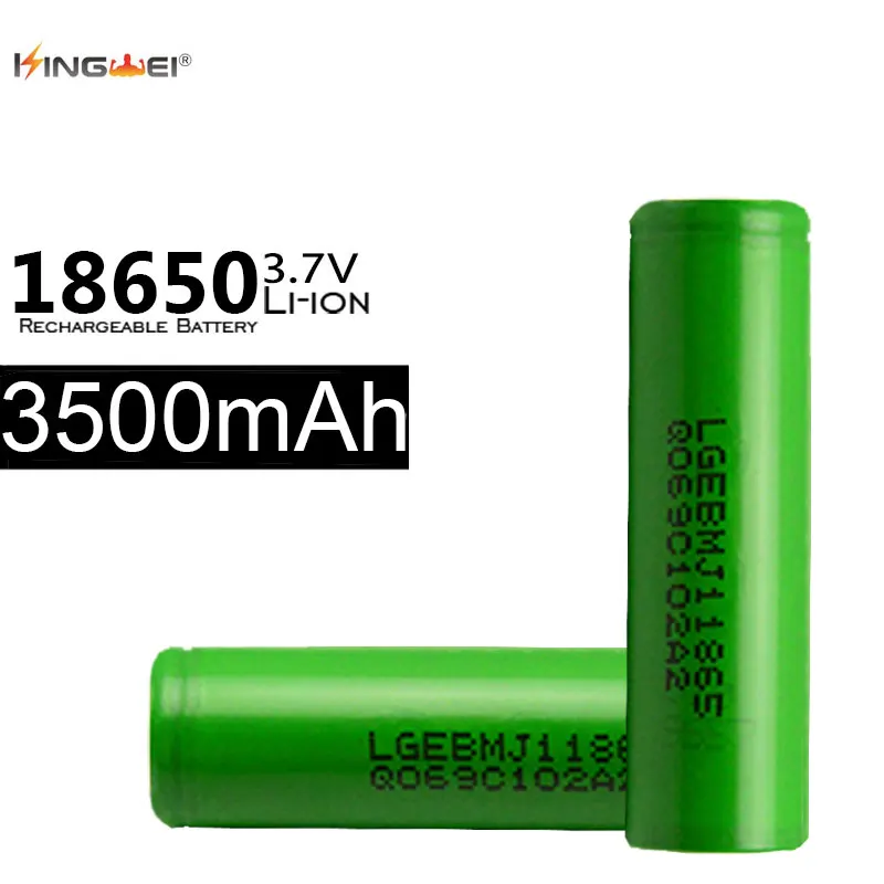 10 шт. 18650 3500mAh 3,7 v 10A батарея питания для LG MJ1 перезаряжаемые литиевые батареи