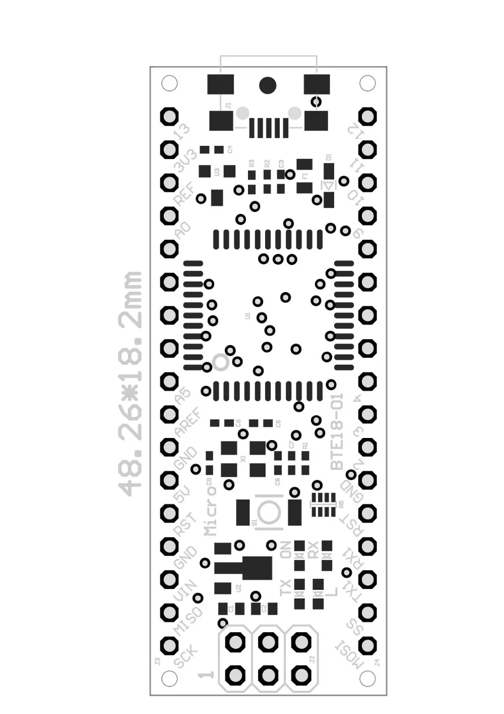 1 шт. заменить Pro Micro ATMega32U4-AU BTE18-01