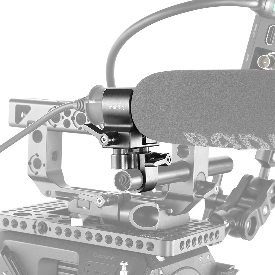 Универсальный студийный зажим для микрофона SmallRig DSLR camera Rig, крепление для микрофона, регулируемое для микрофонов диаметром 19-25 мм