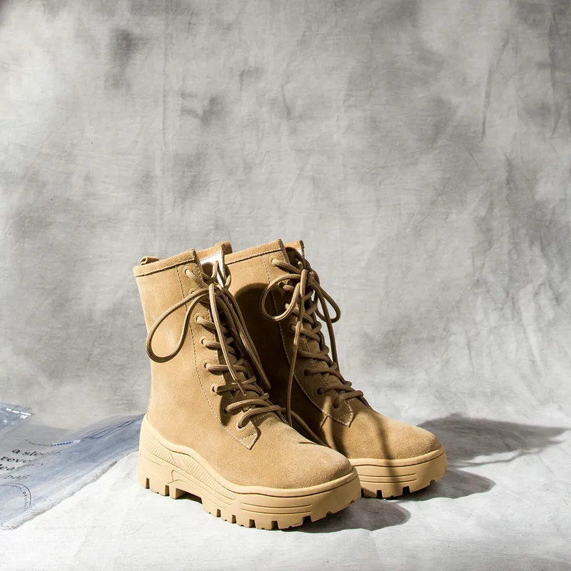 

TXCNMB 2019 Winter Heig heel women Boots Genuine leather Round Toe Fashion Platform Warm Fur Women punk Boots shoes woman
