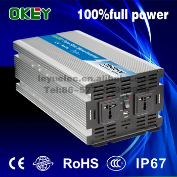 

Hot selling 12V to 220V 3000W pure sine wave inverter power dc to ac type converter solar home use inverter