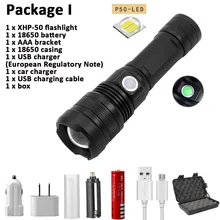 20000LM CREE XHP50 18650 5 Mode Super bright USB Charging Outdoor Zoom Spotlight Torch Hunting Tactics LED High Power Flashlight 20000LM CREE XHP50 18650 5 Mode Super bright USB Charging Outdoor Zoom Spotlight Torch Hunting Tactics LED High Power Flashlight