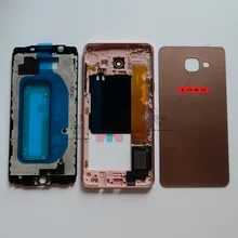 1set front Lcd frame middle Bezel frame battery cover for Samsung Galaxy A510 A5 2016 with