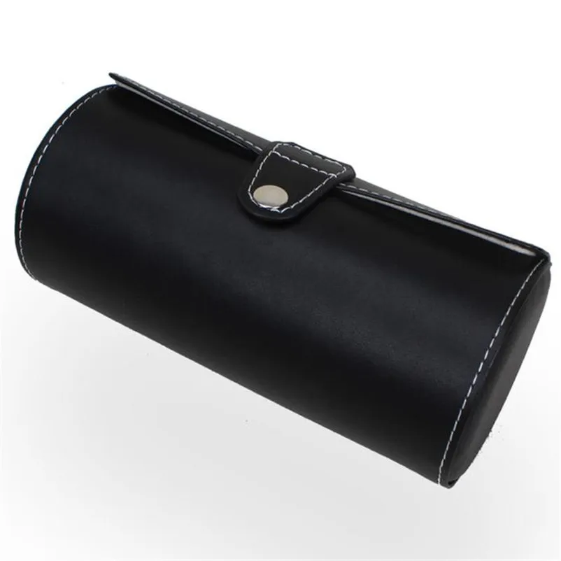 New Fashion Portable Travel Watch Case Roll 3 Slot Wristwatch Box Storage Travel Pouch Wristwatch Packaging Case #2AP22 (3)