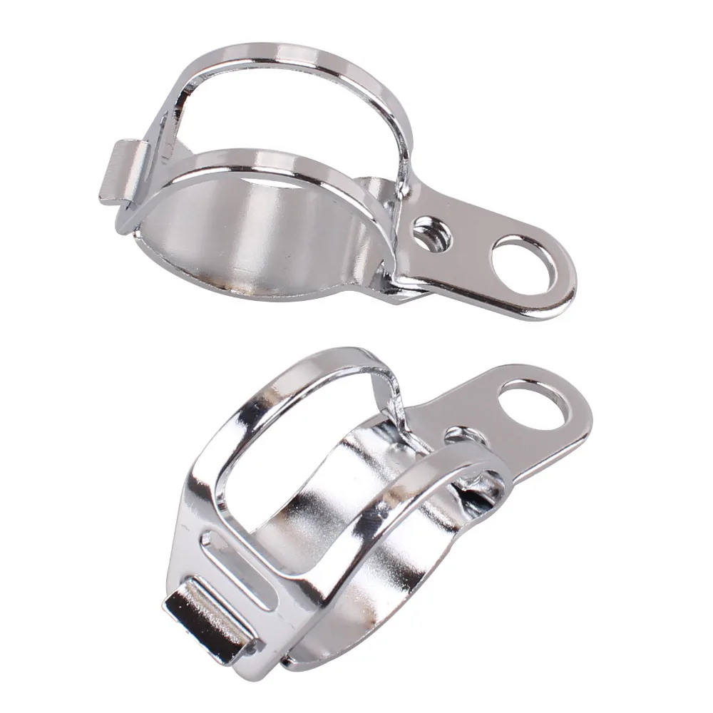Серебряный Хром поворотные кронштейны зажим для крепления вилки 31 мм 33 39 41 42 43 Suzuki