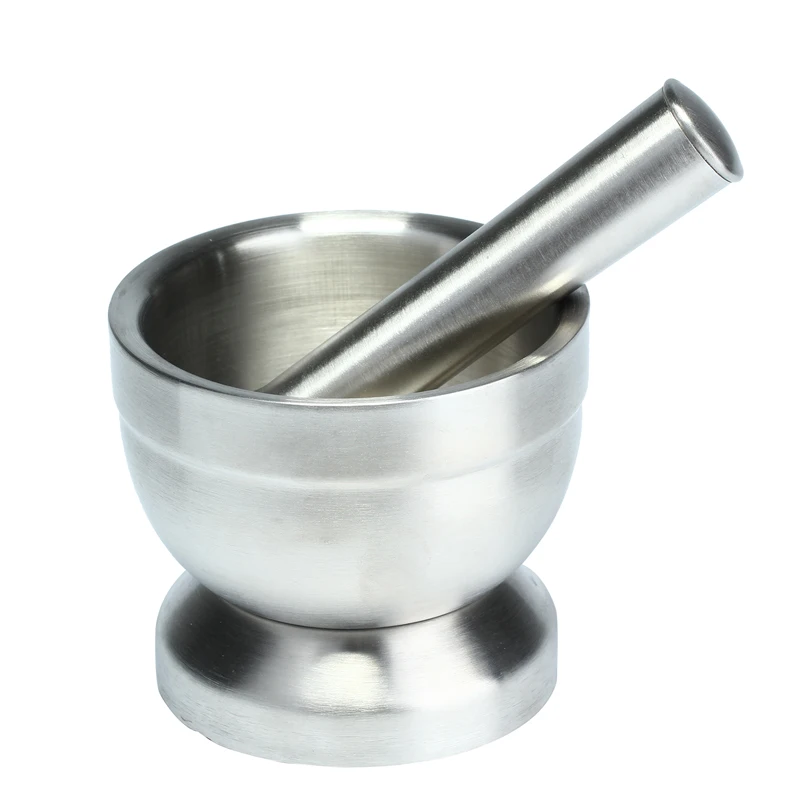 

Garlic Press Kitchen Accessories Fruit and Vegetable Tools Stainlesss Steel Thick Durable Easy Clean and Handle Silver