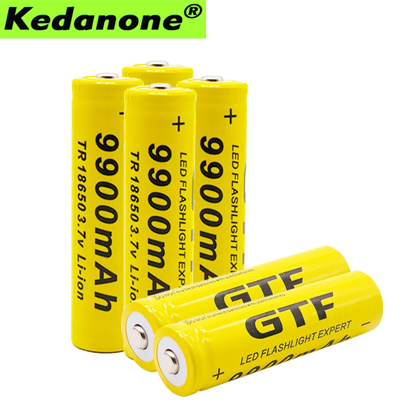 2 ~ 20 шт 100% Новый 3 7 V литий-ионный 18650 аккумулятор 9900mah перезаряжаемый для