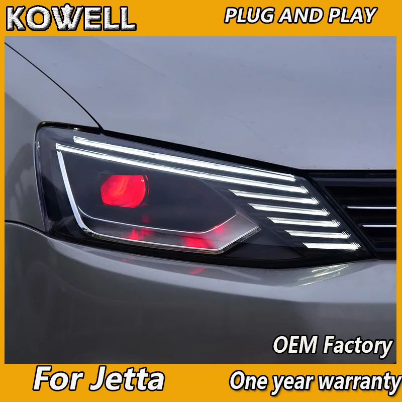 KOWELL стайлинга автомобилей для VW JETTA MK6 2011 2012 2015 2017 светодиодные фары головного