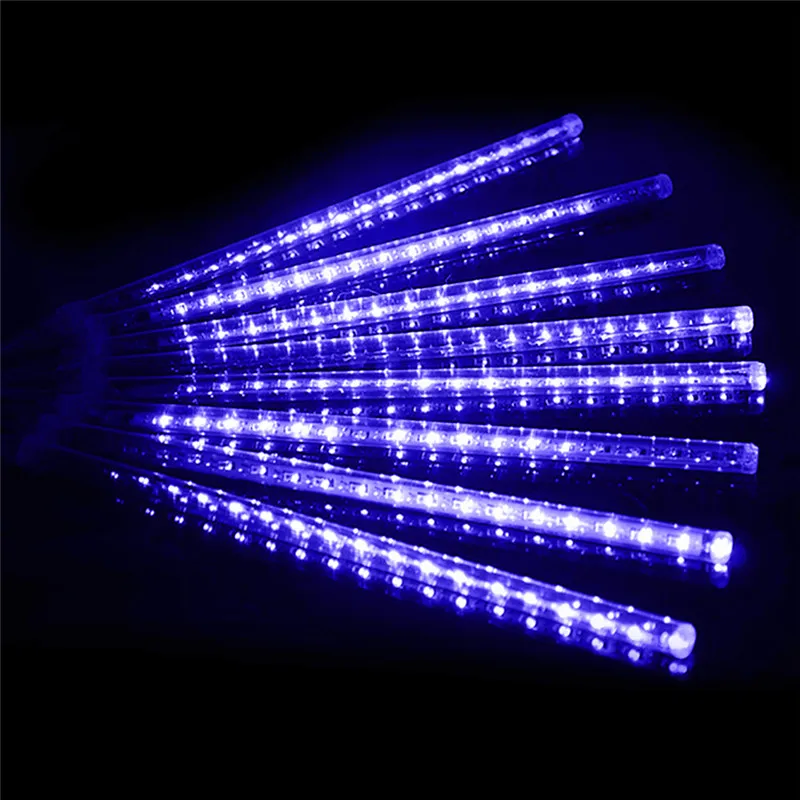 Günstige CLAITE 80 cm 8 Rohr Meteor Dusche Regen LED String Lichter Im Freien Wasserdichte Urlaub Dekoration Lichter AC100 240V EU UNS stecker