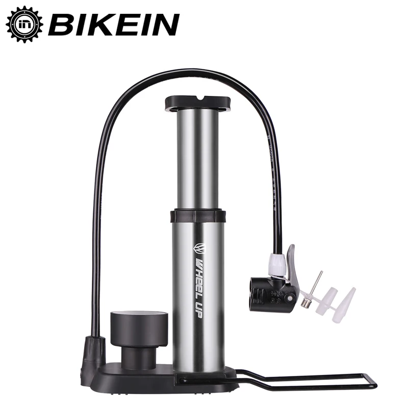 BIKEIN 2017 New Portable Ultralight Mountain Bike Pump Hose With Pressure Gauge 120 PSI Value 