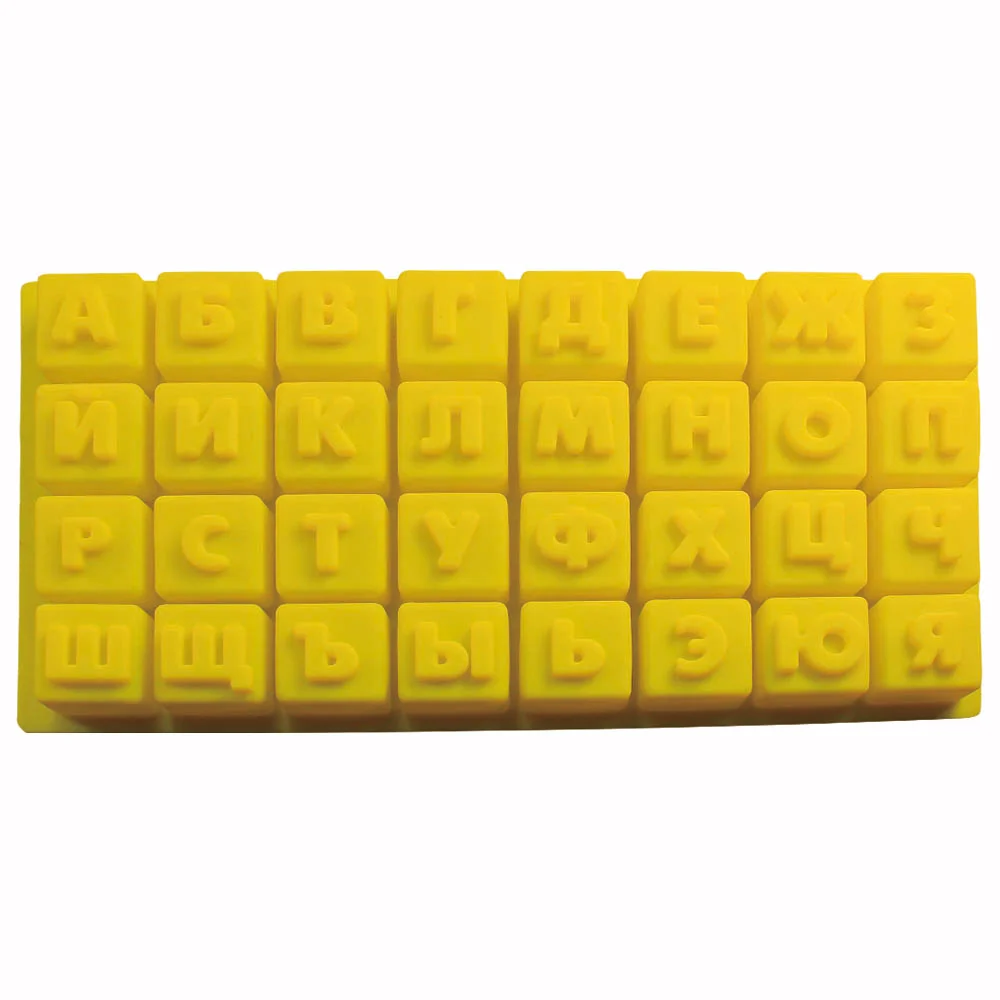

1 Pc Russian Alphabet/Letters Silicone Mold Jelly & Candy Pudding Chocolate Mould DIY Pastry Tools Bakeware Fondant Mold