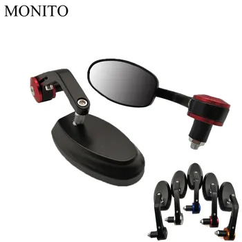 

Motorcycle Rear View Side Mirrors Rearview Bar End cafe racer mirror For honda CBR 600 F2,F3,F4,F4i CBR600RR CBR600 CBR750 RR